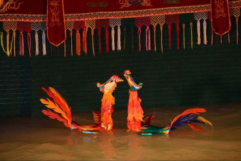 Espectáculo de marionetas sobre el agua