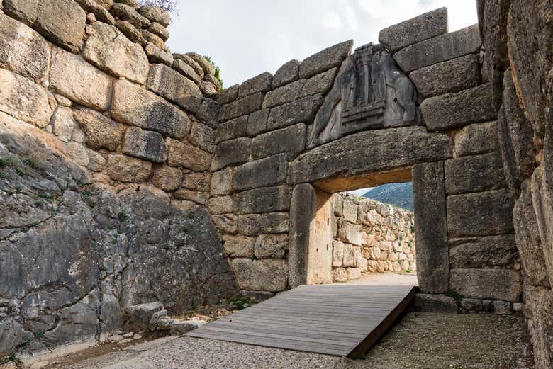 Entrada al yacimiento arqueológico de Micenas