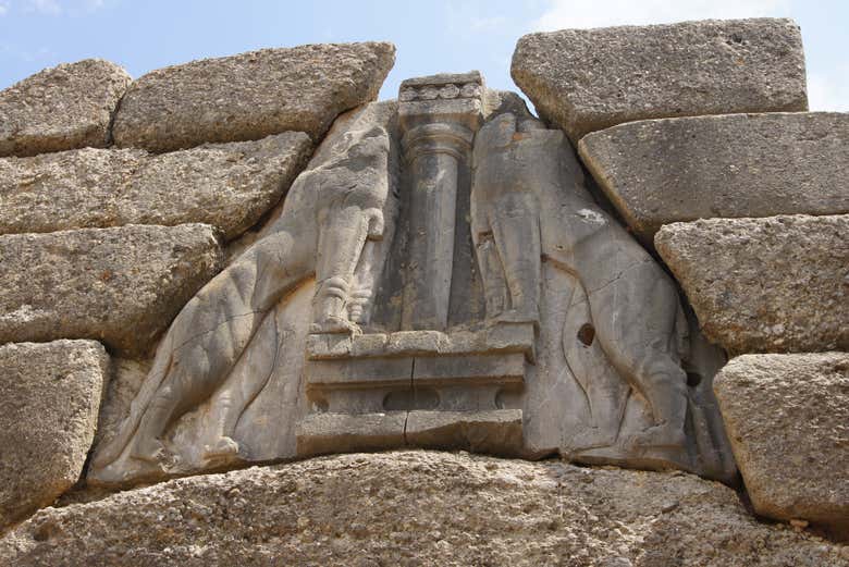 Entrada al yacimiento arqueológico de Micenas