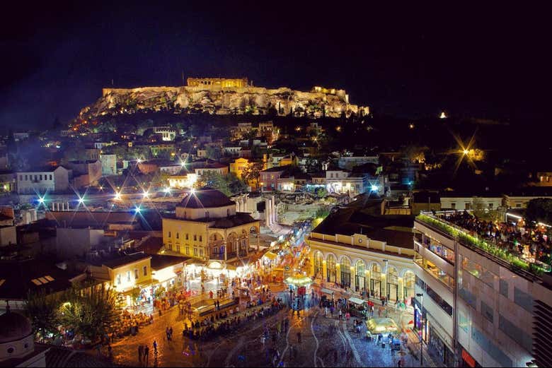 Tour nocturno por Atenas
