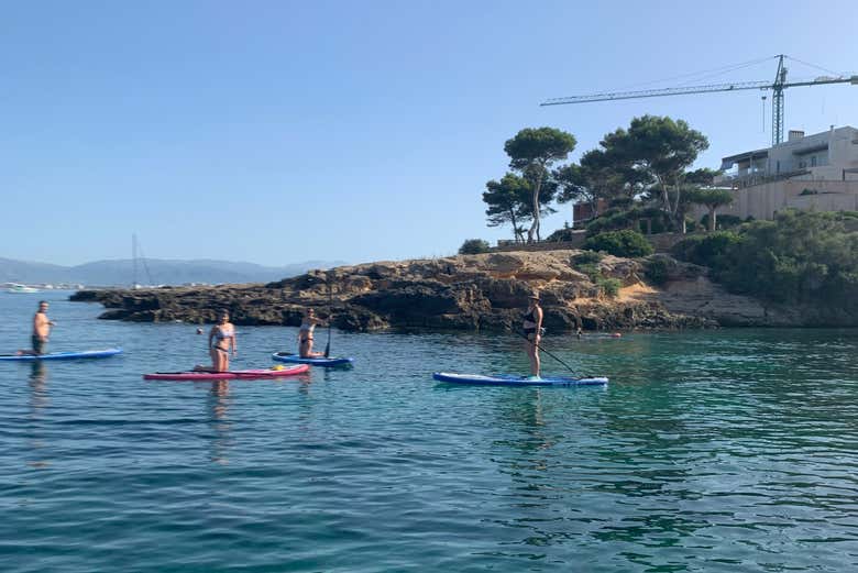 Paddle surf en Cala Blava