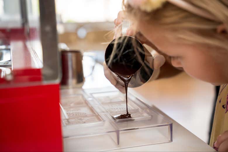 Taller de chocolate en el Choco Story de Colmar