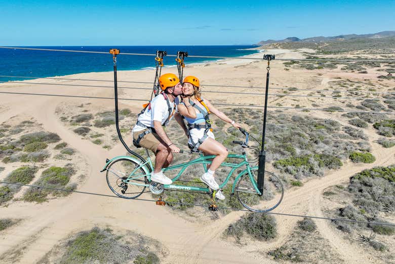 Skybike en la playa Migriño + Cata de tequila