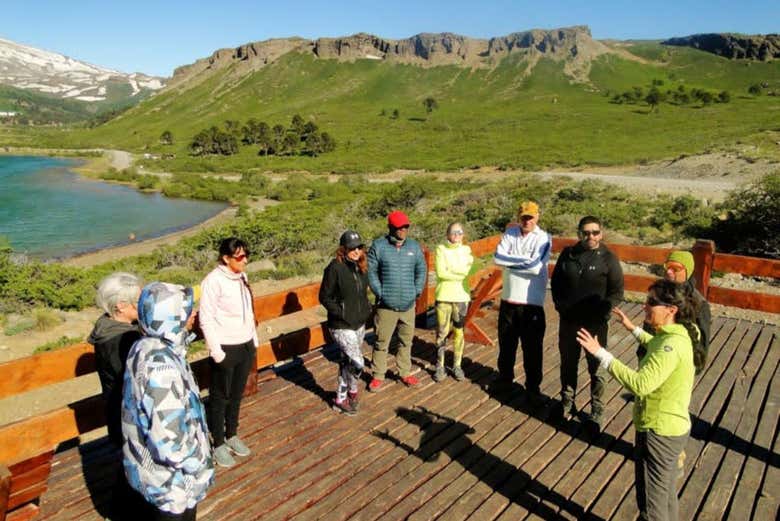 Trekking hasta el Hito Copahue