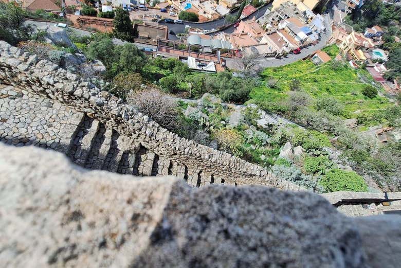 Entrada al castillo de Taormina con audioguía