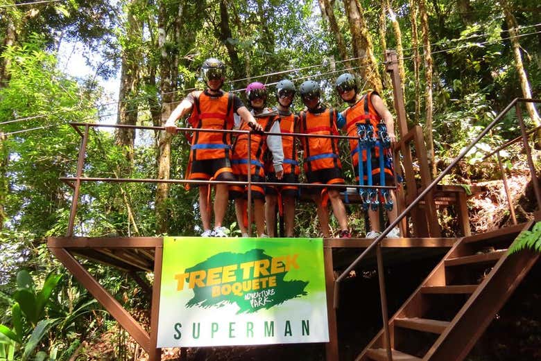 Entrada al parque de aventura Tree Trek Boquete + Actividades