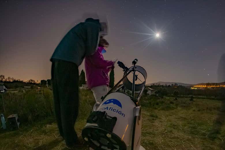 Observación de estrellas en la Sierra de Guadarrama