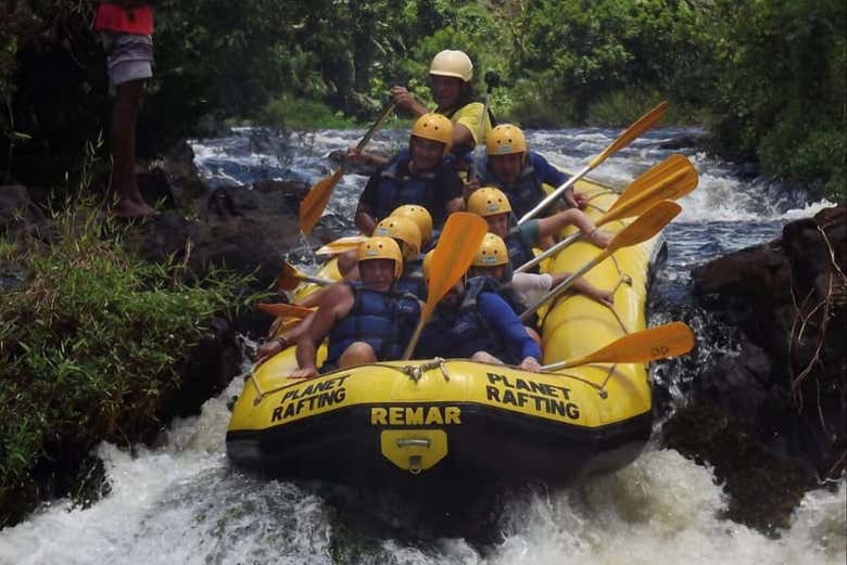 Rafting en el río de Contas