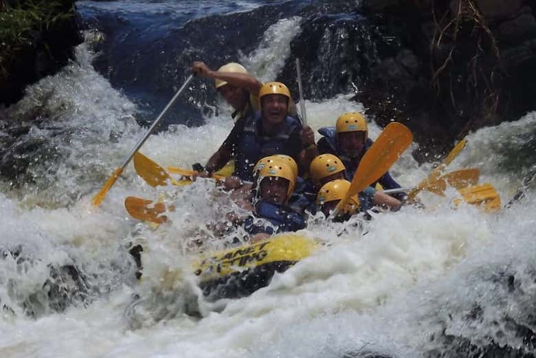 Rafting en el río de Contas