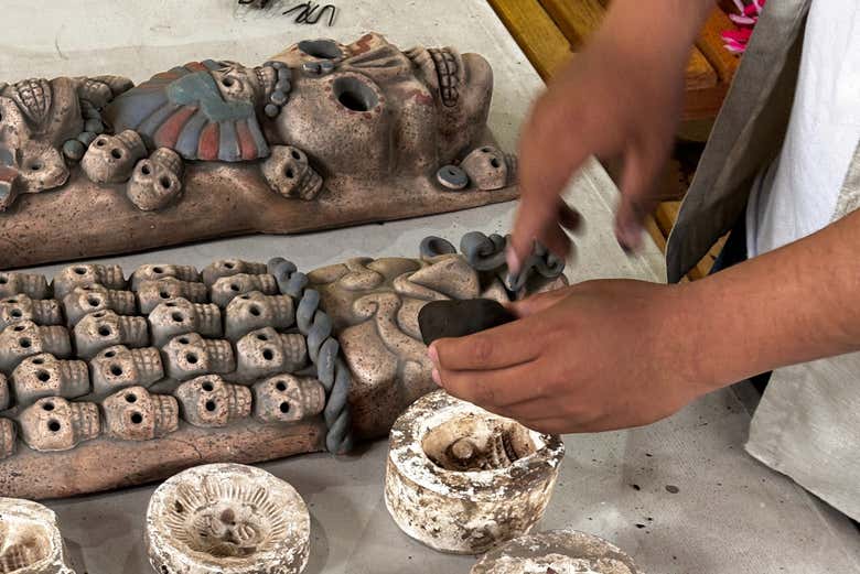 Taller de cerámica en Teotihuacán