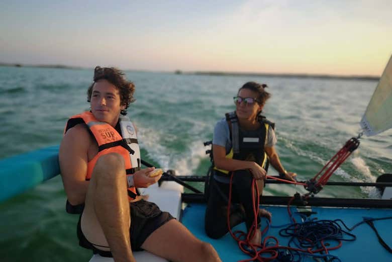 Curso privado de vela en la laguna Bacalar