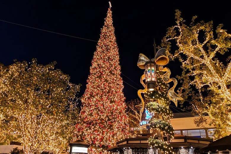 Autobús navideño de Los Ángeles