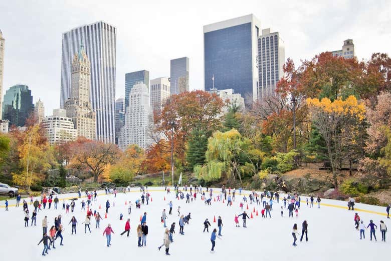 Entradas a Wollman Rink, la pista de patinaje sobre hielo de Central Park