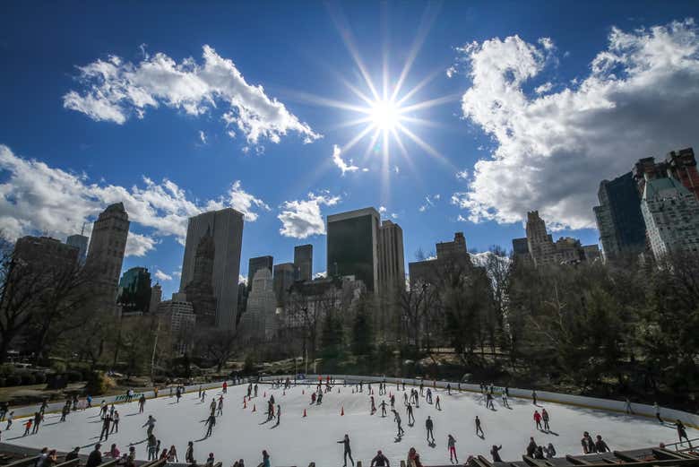 Entradas a Wollman Rink, la pista de patinaje sobre hielo de Central Park