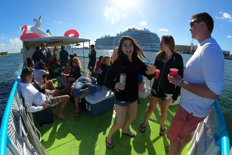 Fiesta en barco por Fort Lauderdale