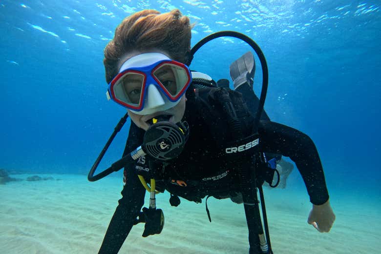 Bautismo de buceo en Morro Jable
