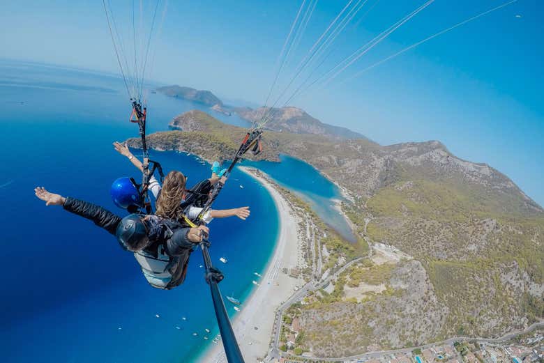 Vuelo en parapente por Alanya + Playa de Cleopatra