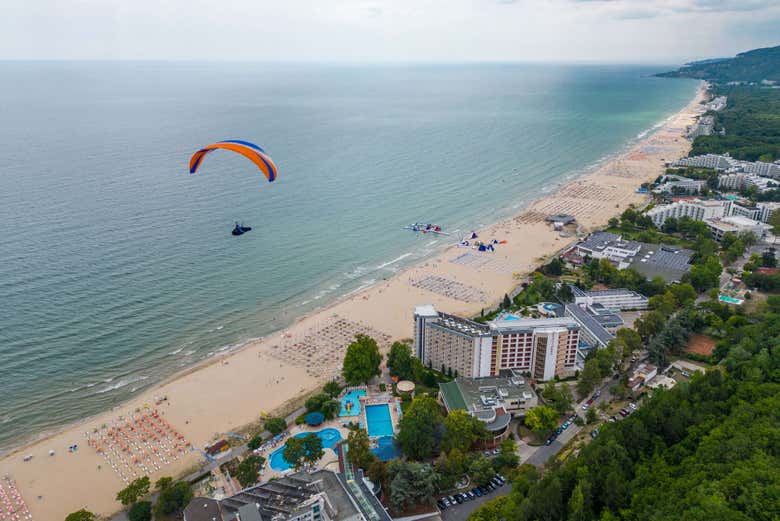 Vuelo en parapente por Alanya + Playa de Cleopatra