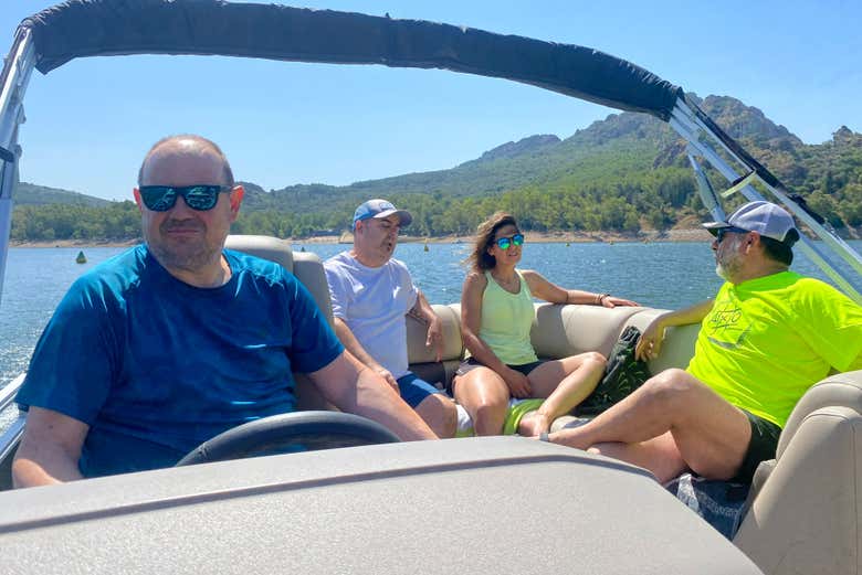 Paseo en barco por el embalse de García Sola