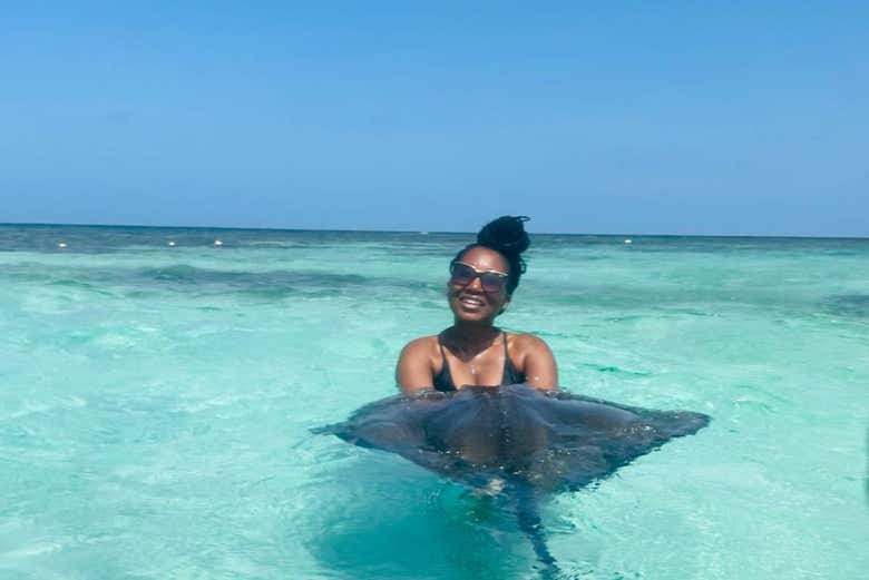 Avistamiento de rayas en Stingray City Antigua