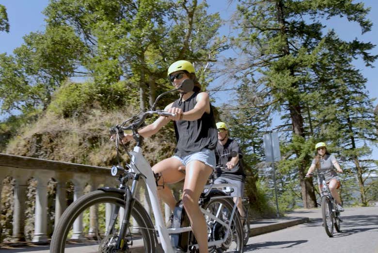 Alquiler de bicicleta eléctrica en las cataratas de Multnomah