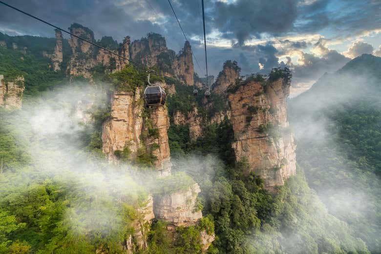Entrada al Parque Nacional de la Montaña Tianmen + Teleférico