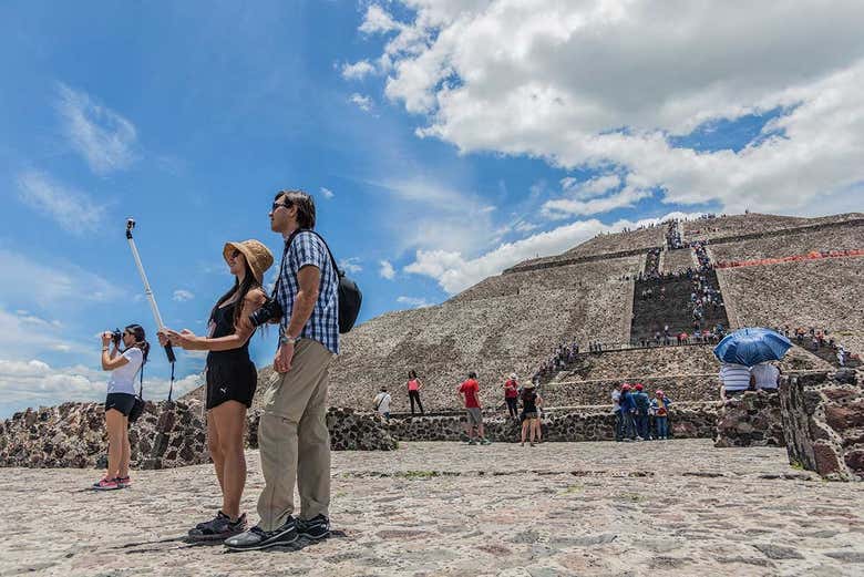 Entrada a la zona arqueológica de Teotihuacán