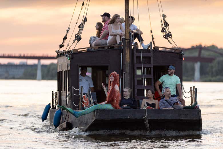 Paseo en barco tradicional por el río Vístula