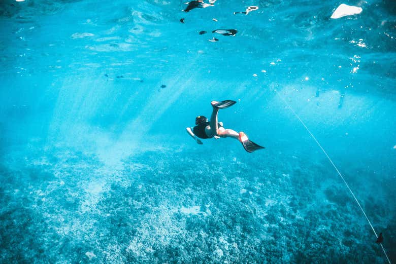 Snorkel en la piscina natural Media Luna