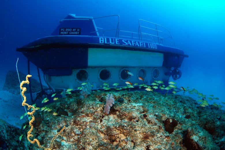 Paseo en submarino por Grand Baie