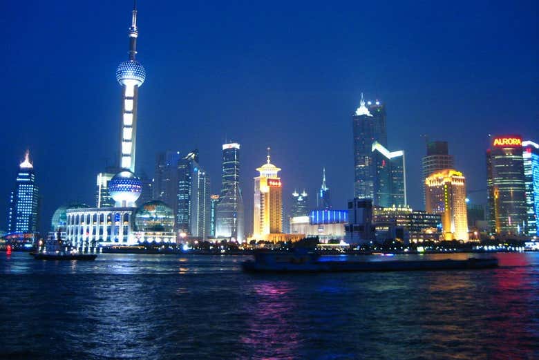 Crucero nocturno por Shanghái + Tour por Nanjing Road