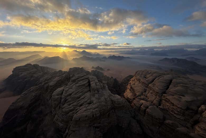 Paseo en globo por Wadi Rum