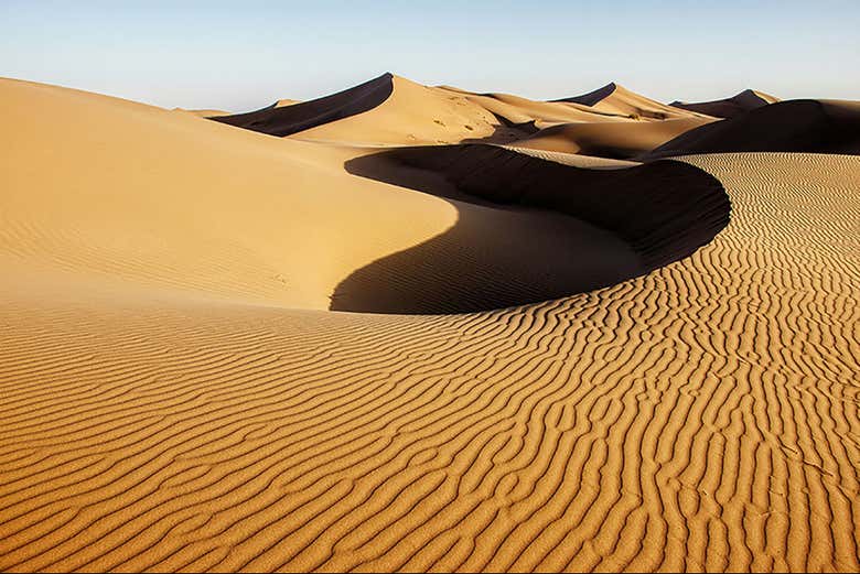 Noche en el desierto de Varzaneh