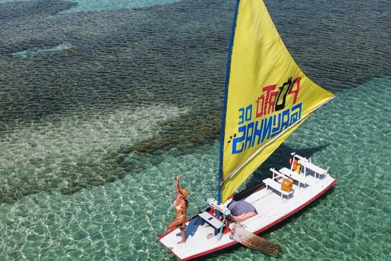 Paseo en jangada por Porto de Galinhas