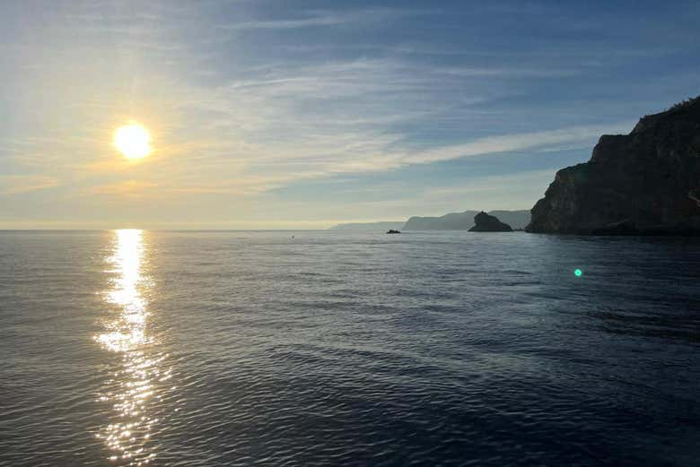 Paseo en barco por el Cabo Espichel al atardecer