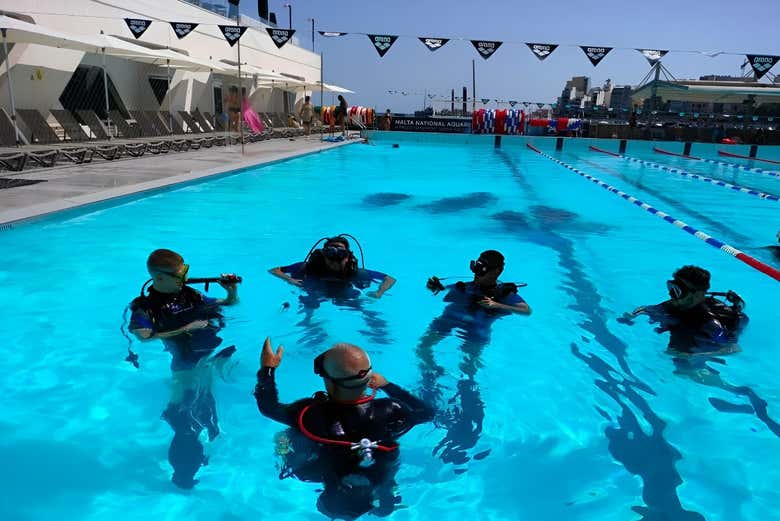 Bautismo de buceo en Malta