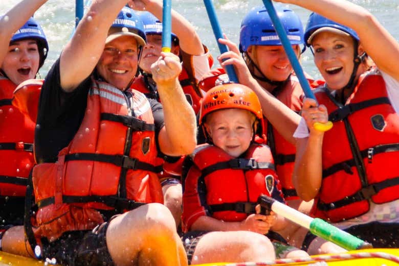 Rafting en el río Yellowstone