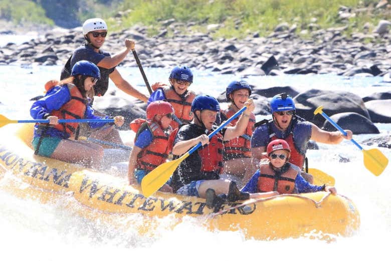 Rafting en el río Yellowstone