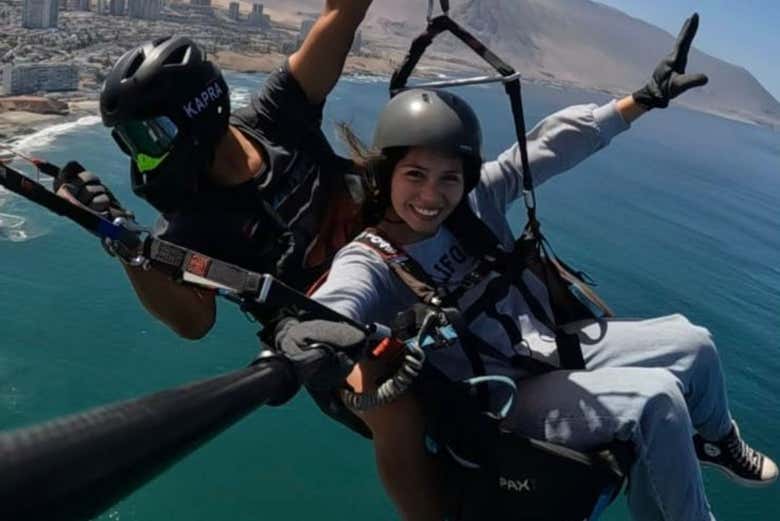 Vuelo en parapente por Iquique