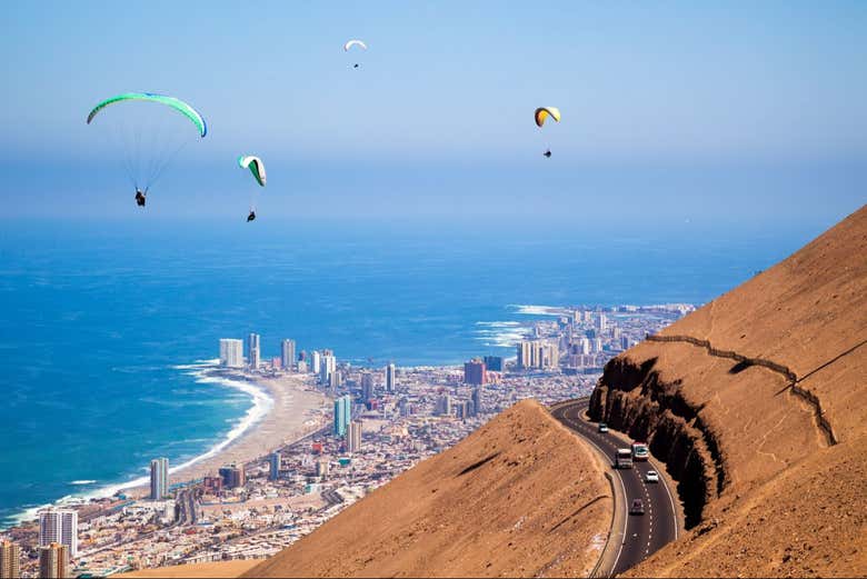 Vuelo en parapente por Iquique