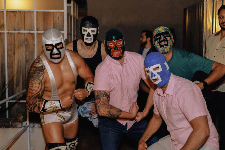 Lucha libre mexicana en la Arena México + Encuentro con un luchador
