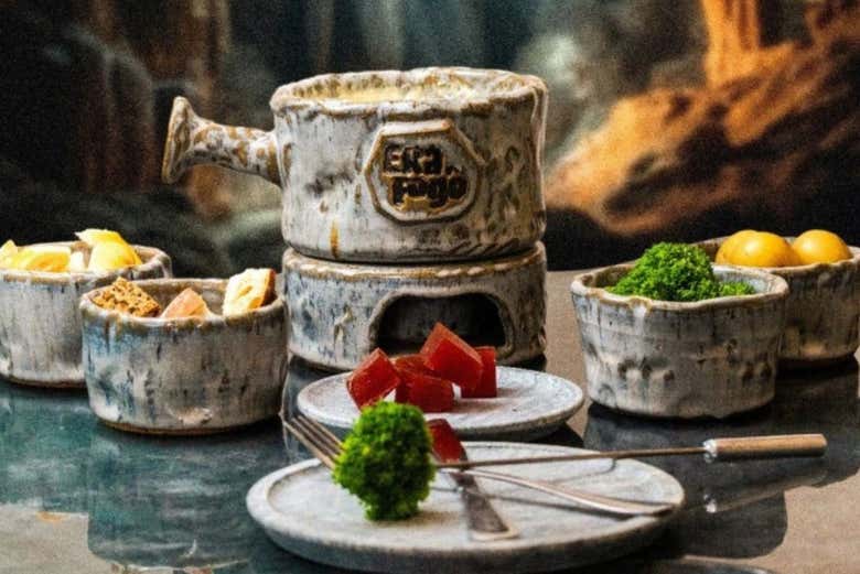 Fondue en el restaurante Era do Fogo