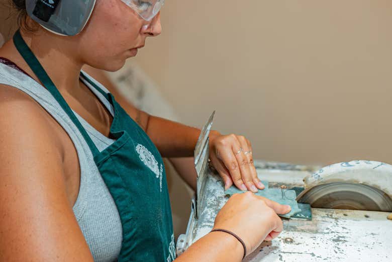 Taller de jade en Antigua Guatemala