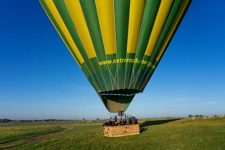 Paseo en globo por Cáceres