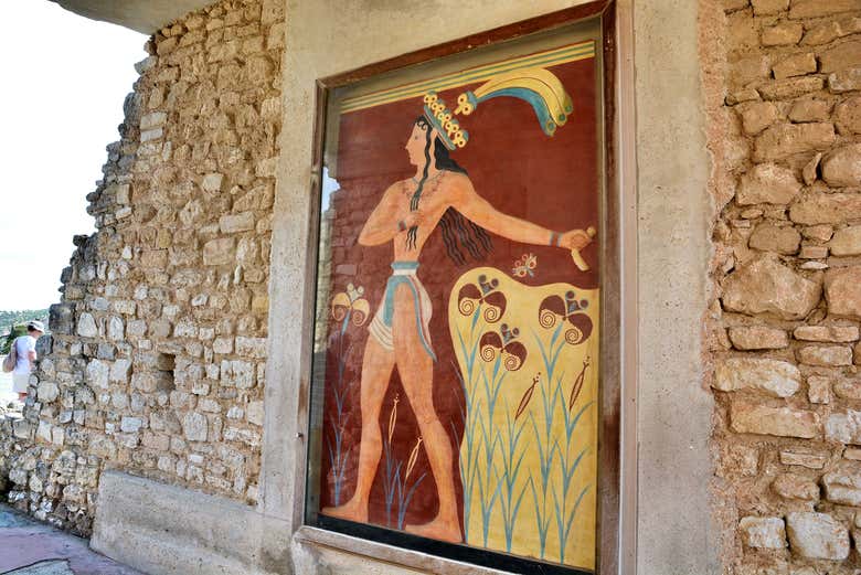 Entrada al Palacio de Knossos con audioguía