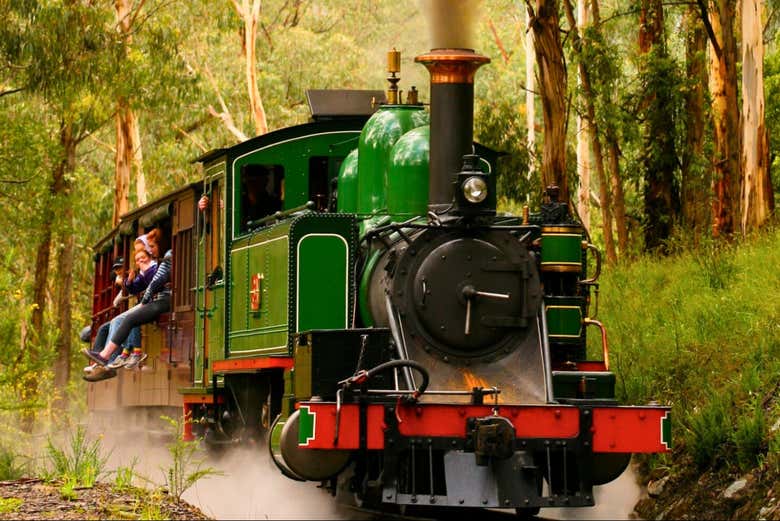 Tren Puffing Billy hasta el Emerald Lake Park