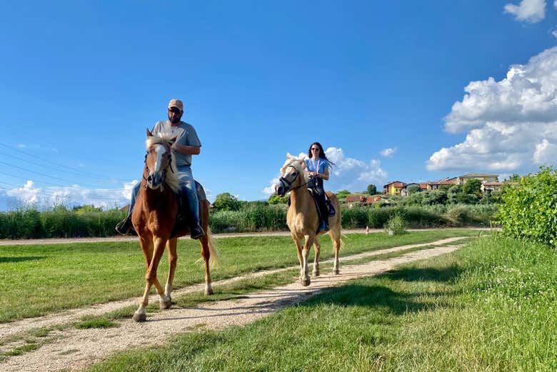 Paseo a caballo por Lazise + Cata de vinos