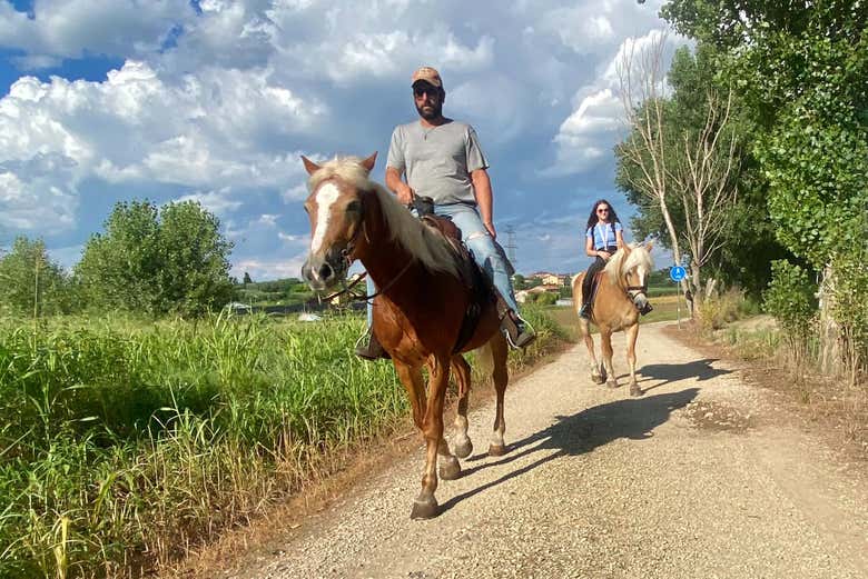 Paseo a caballo por Lazise + Cata de vinos
