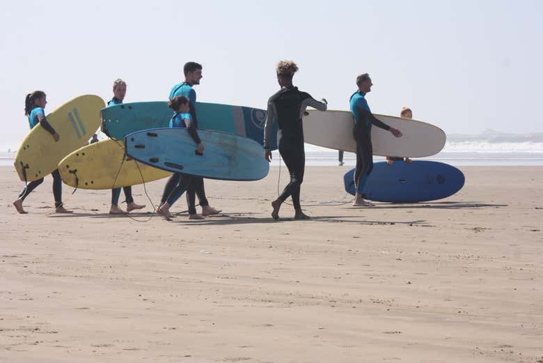 Curso de surf en Esauira