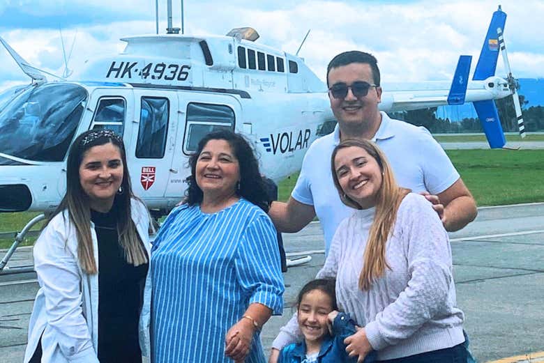 Paseo en helicóptero por Bogotá